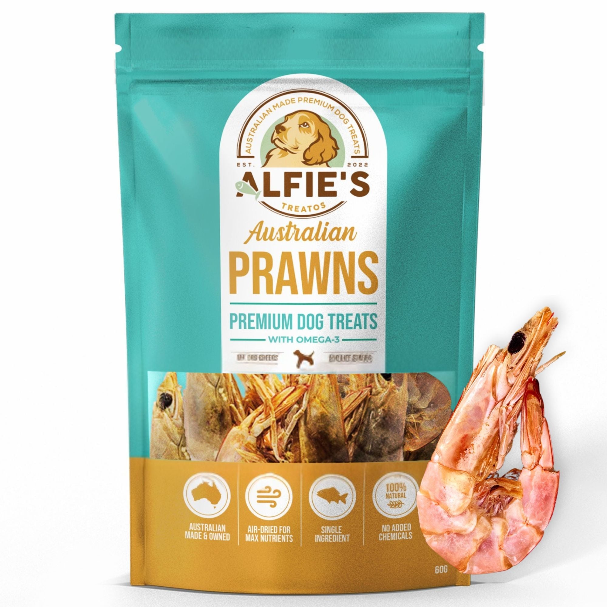 Wild-Caught Australian Jumbo Shrimp Dog Treats
